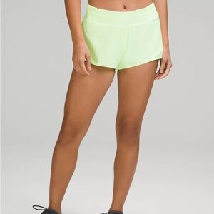 Lululemon Athletica Bright Green Athletic Shorts
